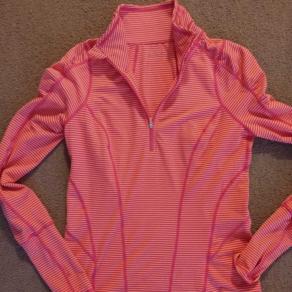 Zella size S pink/orange athletic sweatshirt